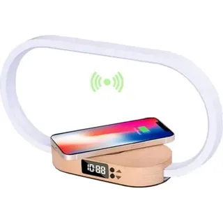 10 -W -Nachtlampe Schnelle Ladefunktion LED SMART SALM Wecker Tisch Berühren Sie dimmbare Nachtleuchte Wach -Aufholzdisplay USB