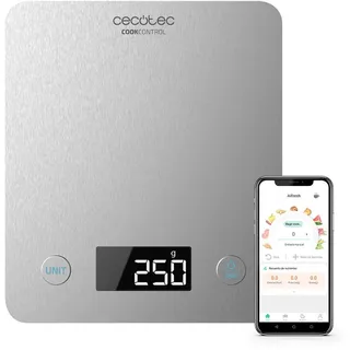 Cecotec Cook Control 10000, Connected Küchenwaage - Silver