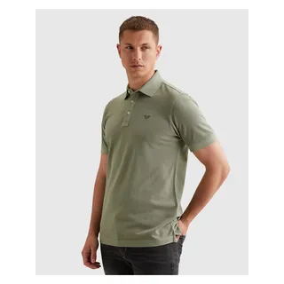 PME LEGEND Poloshirt "Short sleeve polo pique garment dyed" mit Logo Stickerei, iceberg grün