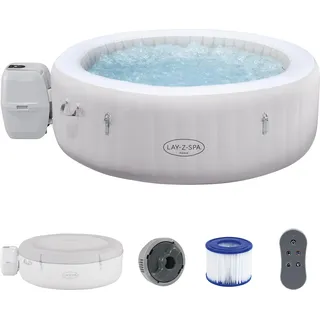 LAY-Z-SPA® LED Whirlpool Paris AirJetTM Ø 196 x 66 cm, rund - Weiß