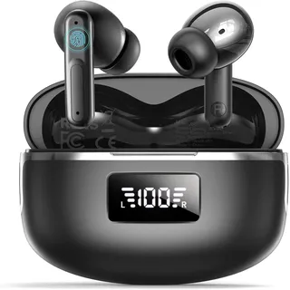 AI Kopfhörer Übersetzer, 3-in-1 Sprachübersetzer Kopfhörer 134 Sprachen mit App, 5 Übersetzungsmodi Echtzeit Übersetzer Ohrhörer, 60H Bluetooth 5.4 translator earbuds für Lernen, Reisen, Business