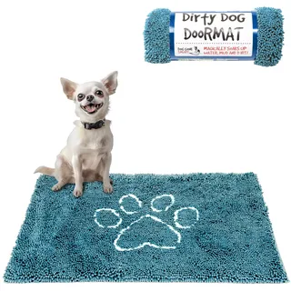 Dog Gone Smart Schmutzige Hunde-Fußmatte, klein, Pazifikblau