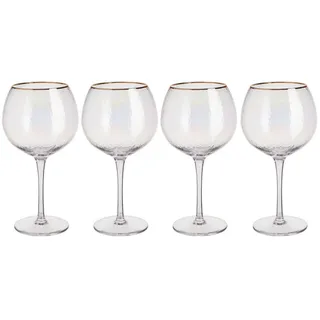 Butlers Gingläser (4er Set) Smeralda 650 ml , Transparent , Glas , Gläser, Longdrinkgläser