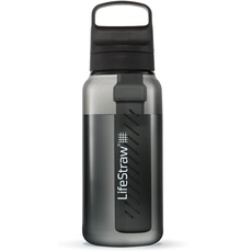 Bild von Go Serie - BPA-freie Trinkflasche mit Wasserfilter 1l für Reisen und den täglichen Gebrauch - entfernt Bakterien, Parasiten, Mikroplastik und verbessert den Geschmack, Nordic Noir