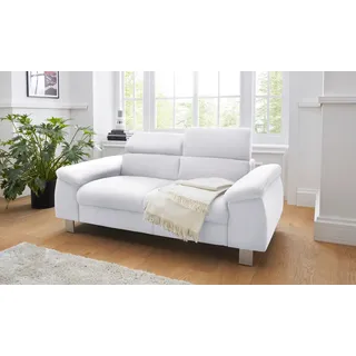 Cotta Couch Kunstleder 2-Sitzer Weiß
