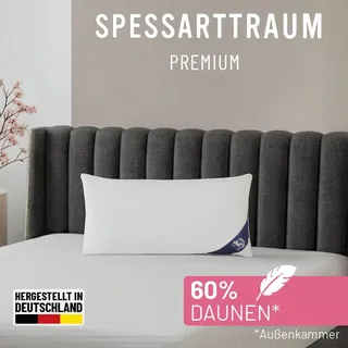 SPESSARTTRAUM 3-Kammer-Kopfkissen Premium 80 x 40 cm Weiß