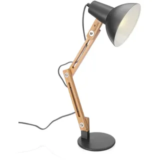 Navaris Chao Zan Holz Schreibtischlampe Schwarz