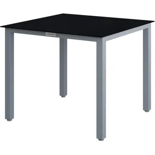 CASARIA Gartentisch Bern 87 x 87 x 73 cm Silber