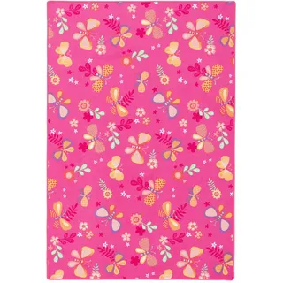 Snapstyle Schmetterling Kinderteppich 160 x 240 cm Pink