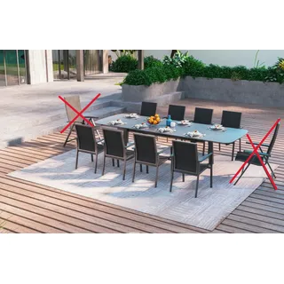 MWH Verona/Anderno Gartenmöbel-Set 9tlg.
