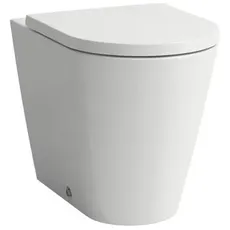Laufen Kartell Stand-WC Tiefspüler, ohne Spülrand, Abgang waagerecht/senkrecht, 370x560x430mm, H823337, Farbe: Weiß mit LCC Active