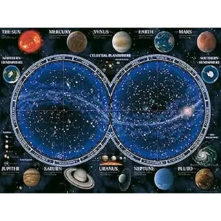 Ravensburger 12000715 - Himmlische Weltkarte - Puzzle 1500 Teile - Puzzle für Erwachsene und Jugendliche ab 14 Jahren, New Version