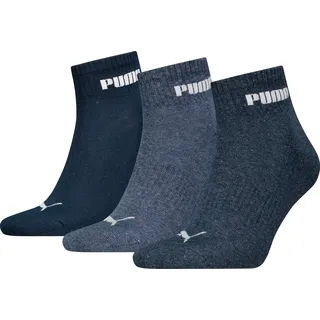 Puma Kurzsocken »PUMA UNISEX CUSHIONED NEXT QUARTER 3P« 3 Paar, 3 Stk. tlg. mit gepolsterter Sohle,