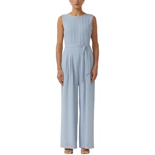 s.Oliver Damen Overall – Wide Leg, Bindegürtel, voll gefüttert