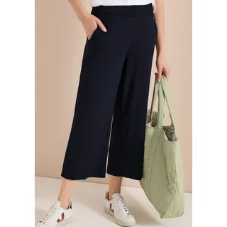 Cecil Style Neele Wide Leg Hose Blau M