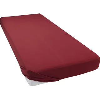 bellana Spannbettlaken Mako-Jersey 90 x 200 - 180 x 200 cm rot