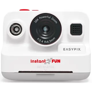 Easypix InstantFUN Digitale Sofortbildkamera Weiß