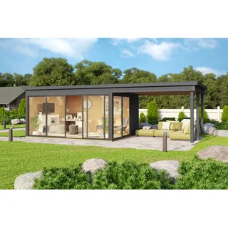 Weka Anbau für Designhaus 412 310 x 341,5 cm Grau