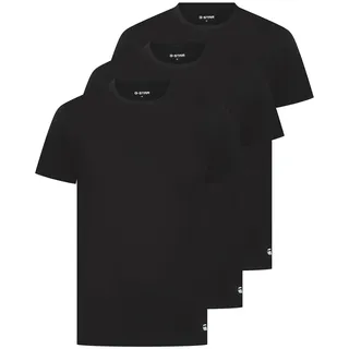 T-Shirt G-STAR "T-Shirt COVE T-Shirt 3-pack 3er Pack", Herren, Gr. XXL, schwarz, Obermaterial: 50% Baumwolle CO. 45% sonstige Fasern AF. 5% Elasthan EL., Shirts T-Shirt