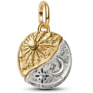 Pandora Medaillon Anhänger Zweifarbig Mond Silber 763977C01
