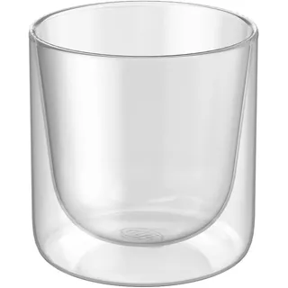 alfi GLASSMOTION 190ml, Thermogläser aus Borosilikat, 2er Set, hitzebeständige Kaffeegläser, Teegläser, Kaffeegläser doppelwandig, Doppelwandglas mit Schwebe-Effekt, spülmaschinenfest, BPA-frei