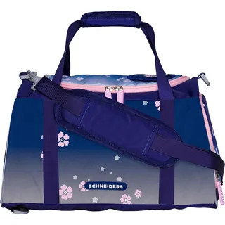 Schneiders Sporttasche Sportrucksack Sportbag 18L Blue Bloom dunkelviolett - Dunkelviolett, Lila