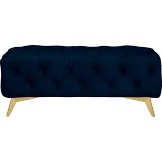 Home Affaire Polsterhocker Glynis Polyester 120 x 45 x 80 cm Blau