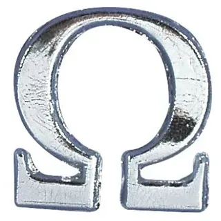 Rayher Wachsmotiv Alpha + Omega 25 mm 2 Teile silber