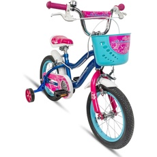 Schwinn Girls Koen und Elm Kinderfahrrad Fahrrad, Blau, 14-Zoll-Räder