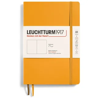 Leuchtturm1917 Notizbuch Medium (A5), Softcover, 123 nummerierte Seiten, Rising Sun, blanko