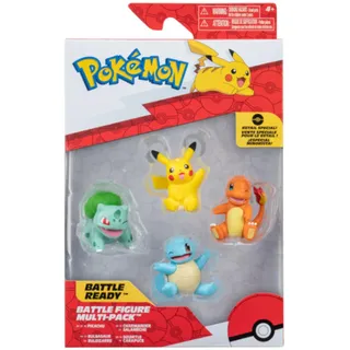Pokemon Spiel Figure; Pikachu, Bulbasaur, Charmander, Squirtle 5cm Figur