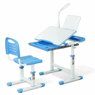 Kinderbüro - Kinderarbeitsplatz - Lernplatz - Schreibtisch - Kindertisch - Höhenverstellbar