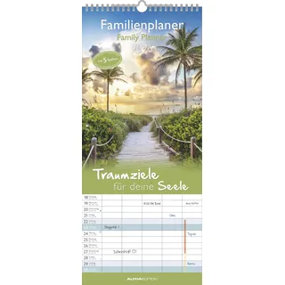 ALPHA EDITION GmbH & Co. KG Familienkalender Traumziele für deine Seele Weiß 2026