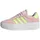 VL Court Bold Lifestyle Kids Clear Pink / Hi-Res Yellow / Cloud White 39 1/3