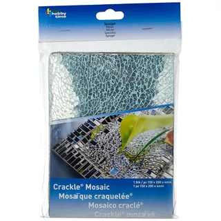 Glorex  Crackle Mosaic Platte Glas 15 x 0,4 x 20 cm