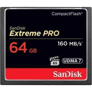 SanDisk Extreme Pro Compact Flash, 160MB/s - 64GB