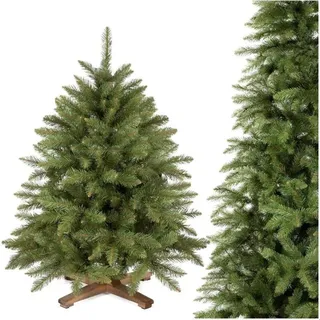 Royal Trees® Weihnachtsbaum künstlich 120cm – Skandinavische Fichte | dichter Christbaum | Premium Tannenbaum inkl. Holzständer & Aufbewahrungstasche - Grün