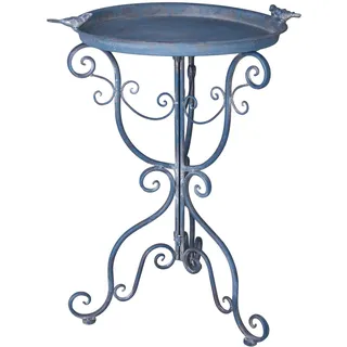 Beistelltisch Antik Vogeltränke Gartentisch Blumentisch Eisentisch Landhausstil