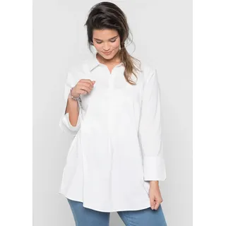 Sheego Longbluse, weiß