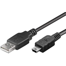 Bild USB 2.0 USB A Mini-USB B Schwarz