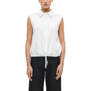 s.Oliver Ärmellose Popeline-Bluse mit regulierbarem Saum