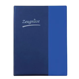 IDENA Zeugnismappe A4 Blau