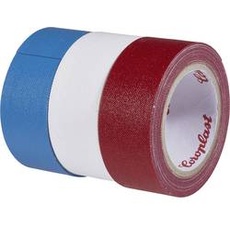 Bild 31081 31081 Gewebeklebeband Blau, Rot, Weiß (L x B) 2.5m x 19mm 3St.