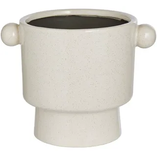 Butlers Blumenübertopf Handle , Beige , Keramik , 16 cm , Dekoration, Blumen & Blumentöpfe, Übertöpfe