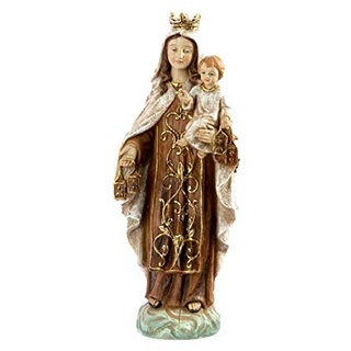 Virgin del Carmen Figur Kunstharz Holz (31 cm)