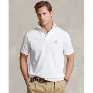 Polo Ralph Lauren für Herren. 710666997001 Basic-Poloshirt weiß (M), Lässig, Baumwolle, Kurzarm