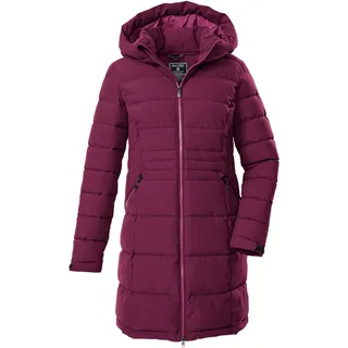 KILLTEC Damen Steppparka/Funktionsparka mit Kapuze KOW 11 WMN QLTD PRK, dunkelrose, 36