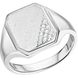 FIRETTI »Schmuck Geschenk Silber 925 Herrenring Silberring Siegelring« mit Zirkonia (synth.),