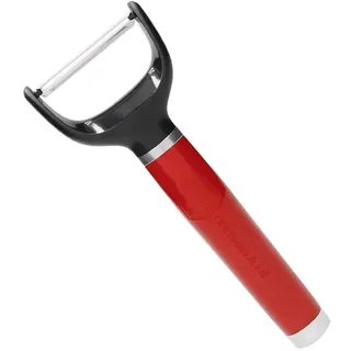 KitchenAid Y-Schäler Edelstahlschäler mit beweglicher Klinge für Früchte und Gemüse rot