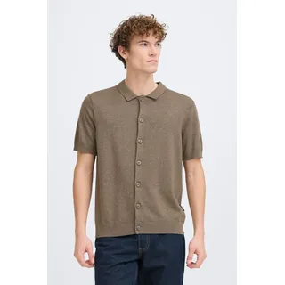 Casual Friday CFBELLS Herren Pullover Feinstrickpullover Baumwollmischung Relaxed Fit - Braun